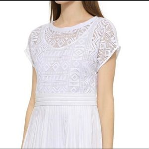 Madewell geo lace dress